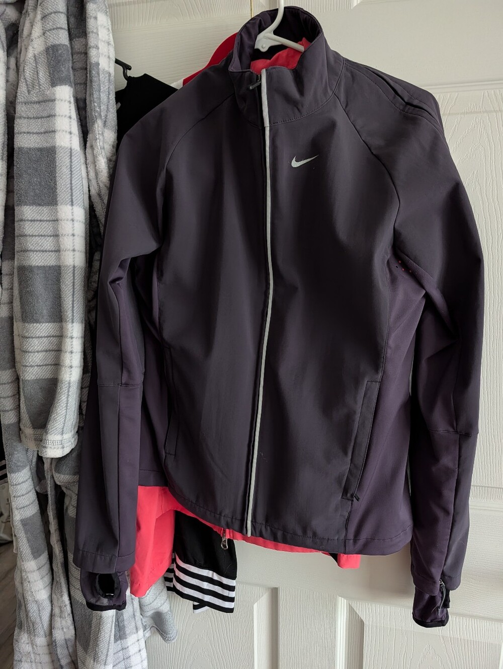 Nike Women’s Purple Bomber Jacket with Pink Lining